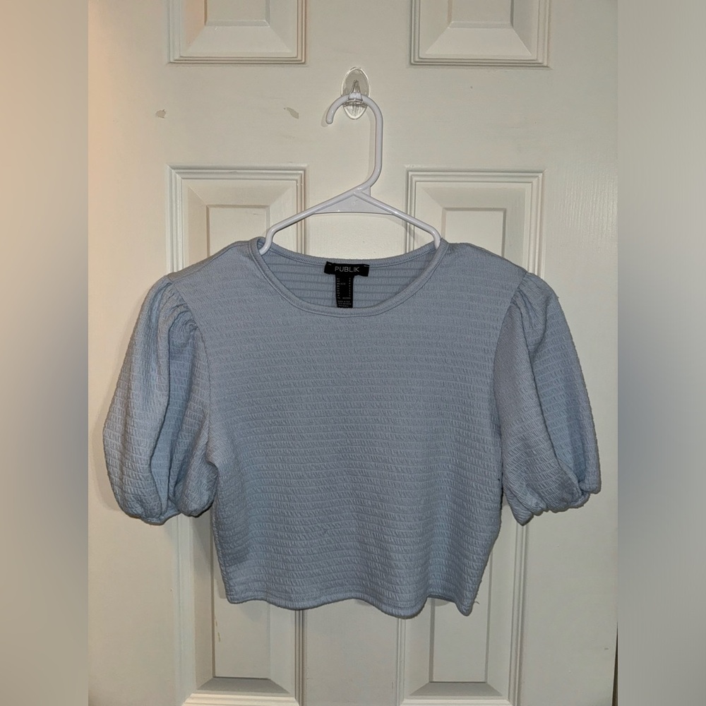 Publik Top with Puff Sleeves